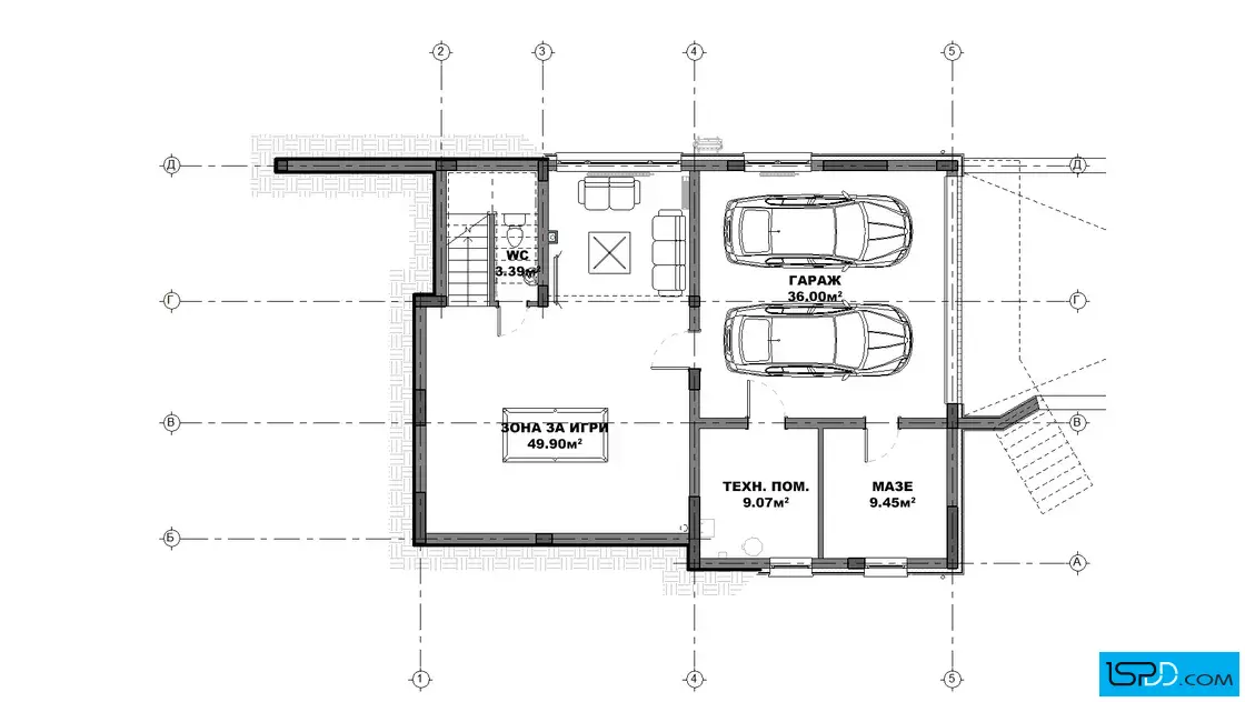 План на подземен етаж