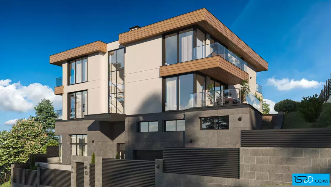 Проект на трифамилна къща в с. Бистрица