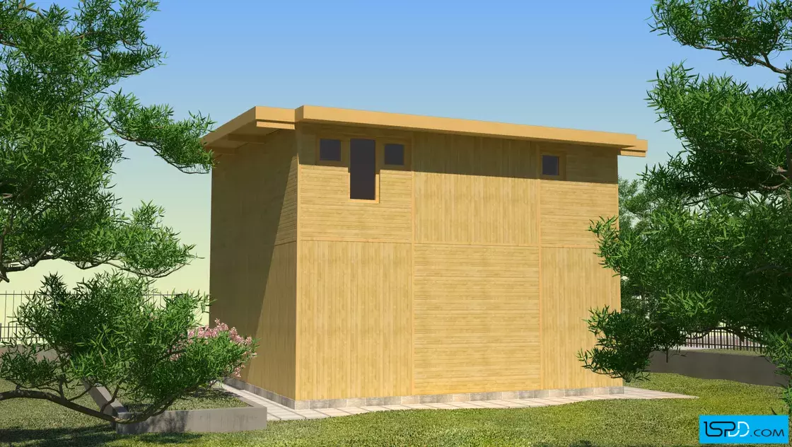 Проект 26 - Дървена сглобяема къща