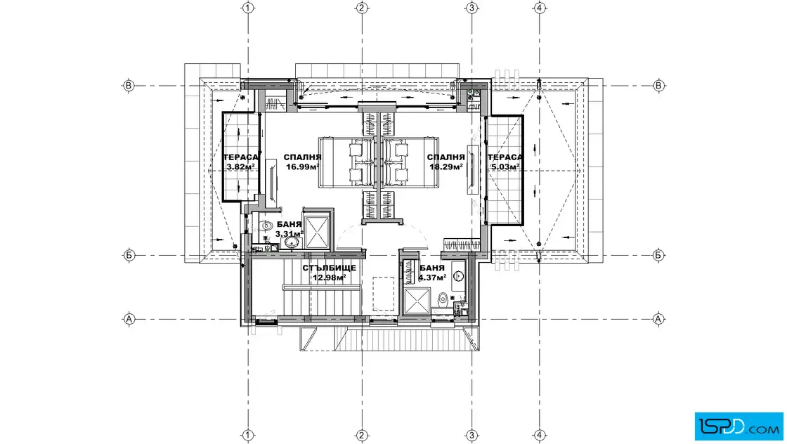 План на трети етаж