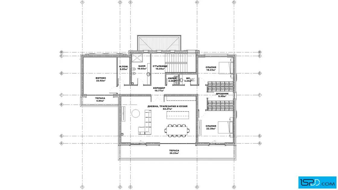 План на втори етаж План на втори етаж