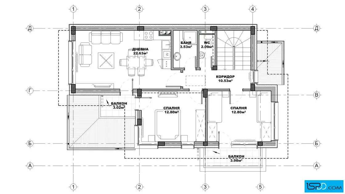 План на втори етаж
