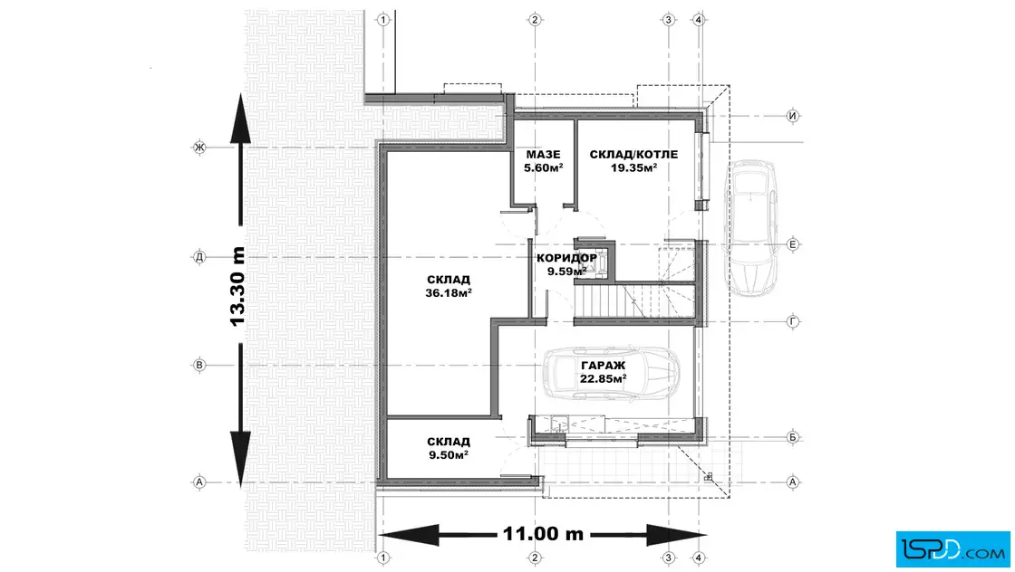 План на подземен етаж
