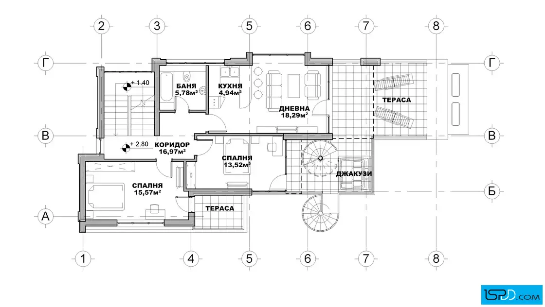 План на втори етаж