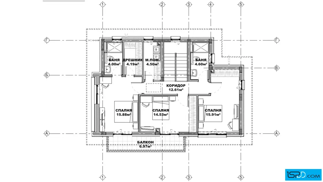 План на втори етаж План на втори етаж