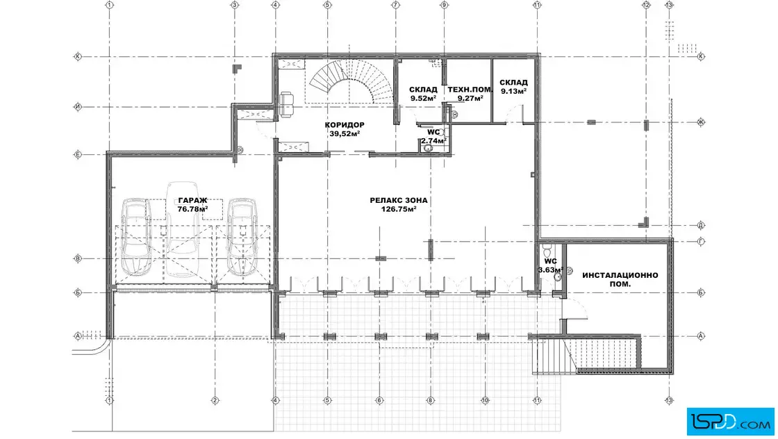 План на подземен етаж