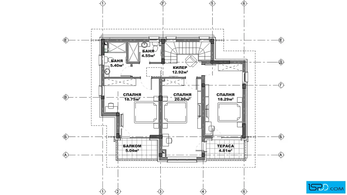 План на втори етаж