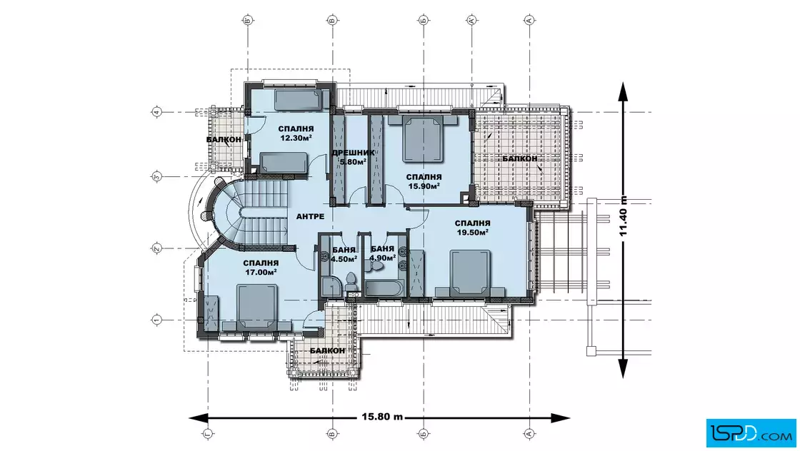 План на втори етаж