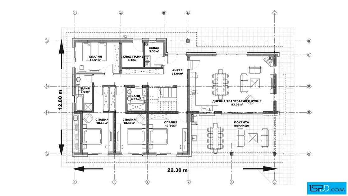План на първи етаж