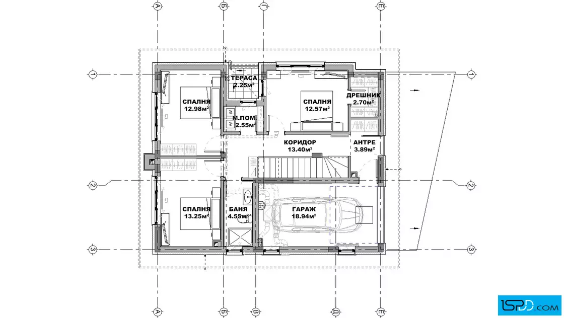 План на втори етаж