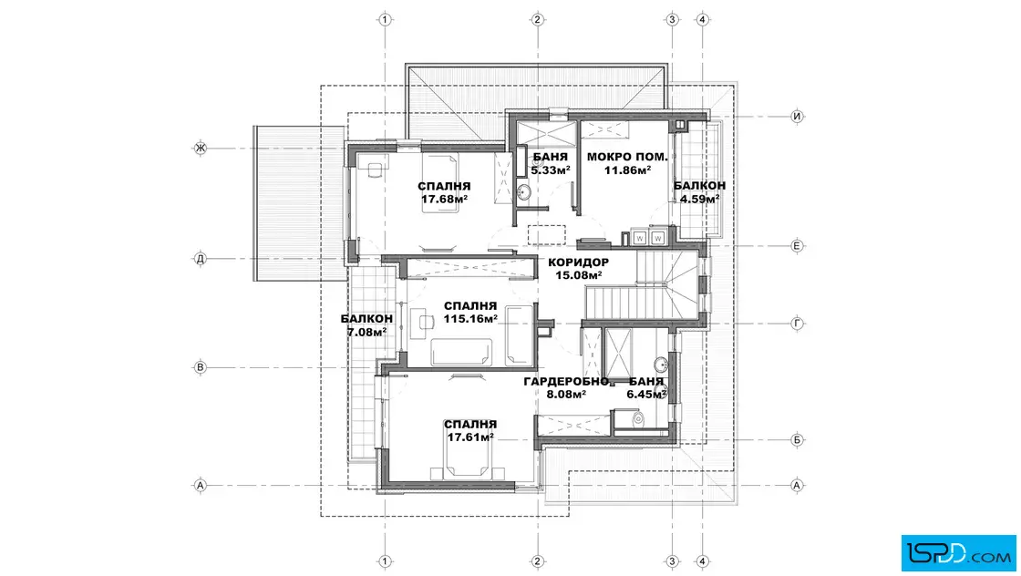План на втори етаж