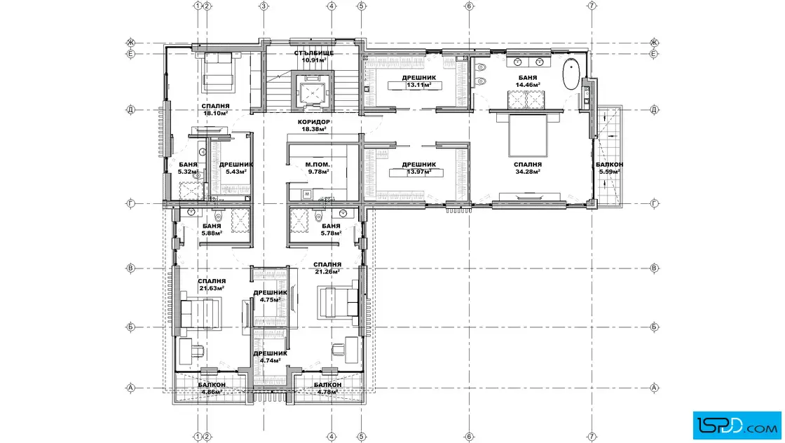 План на втори етаж