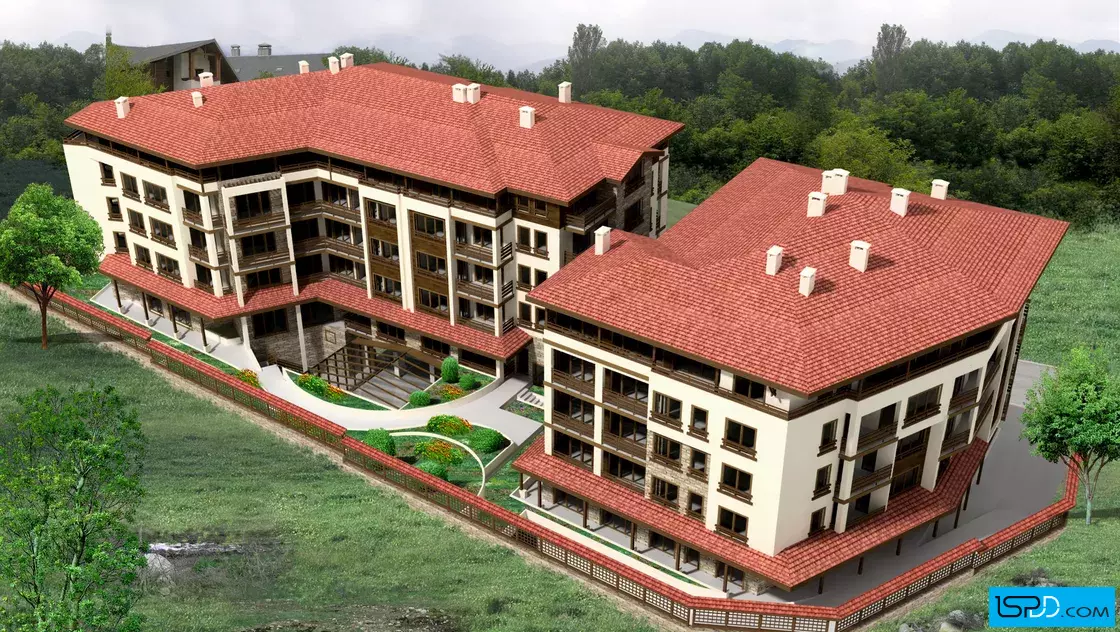 Жилищна сграда с магазини