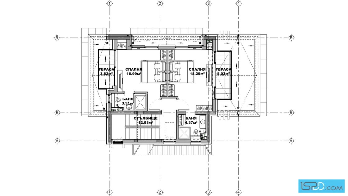 План на трети етаж