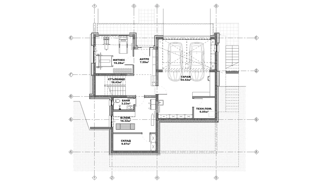 План на подземен етаж