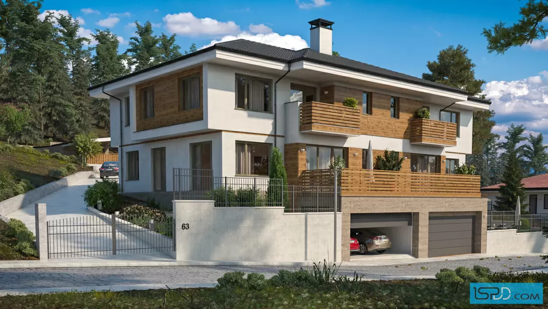 Проект на къща в с. Лозен