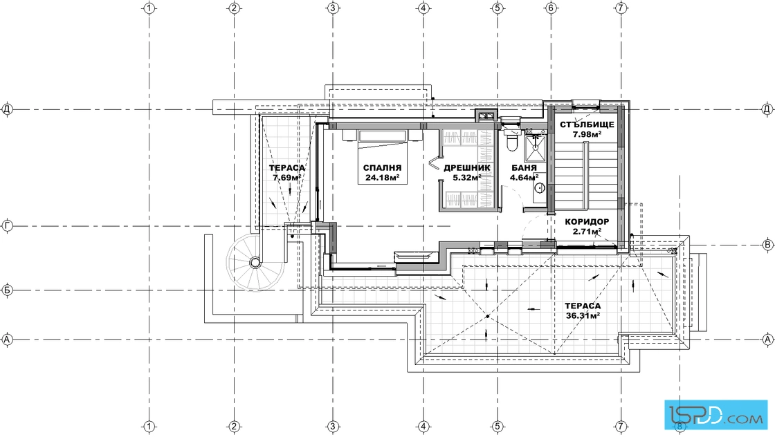 План на трети етаж