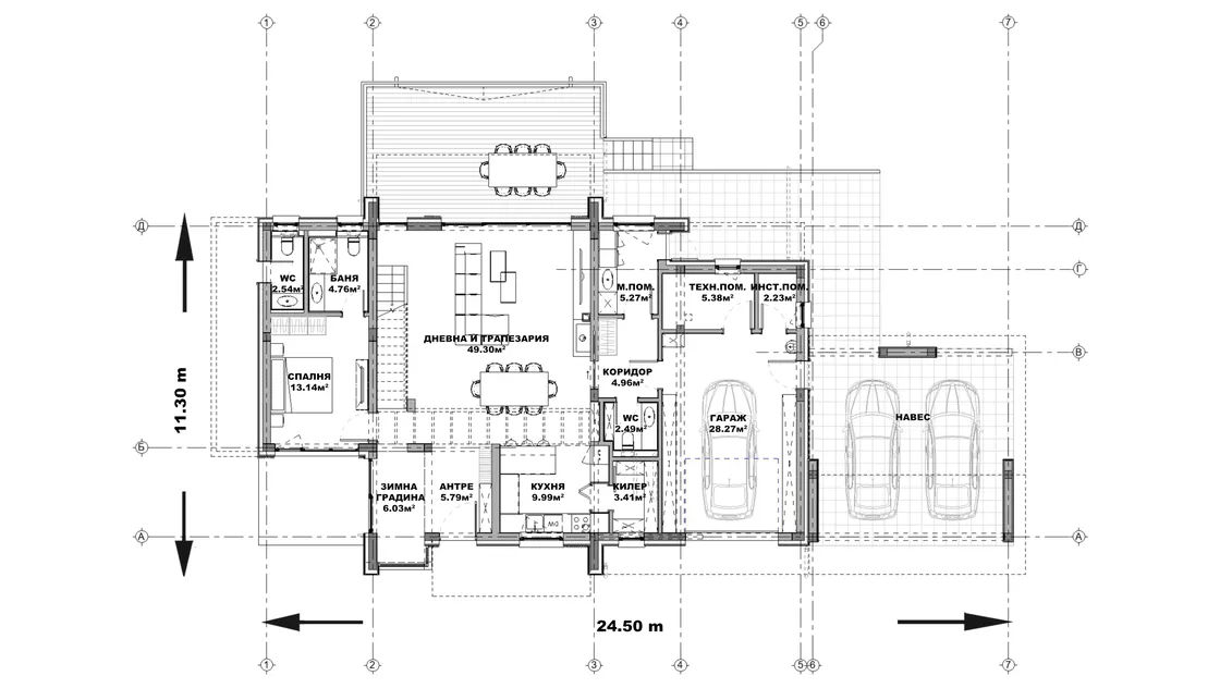 План на първи етаж