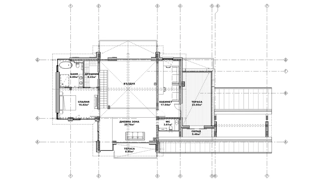 План на втори етаж