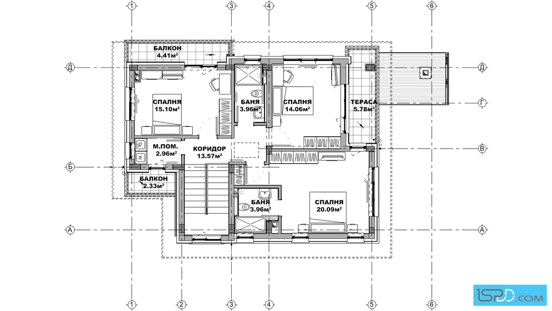 План на втори етаж