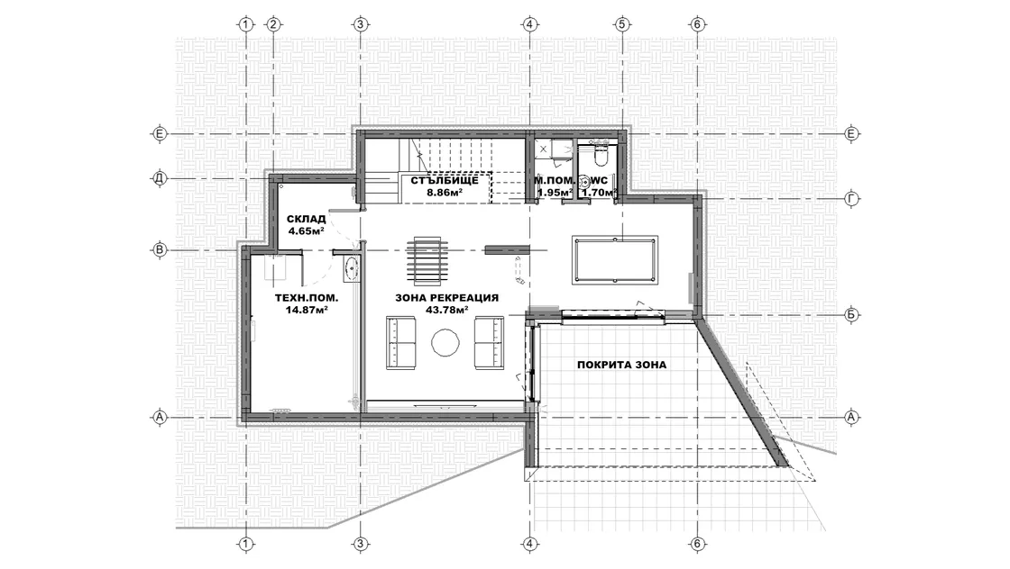 План на подземен етаж