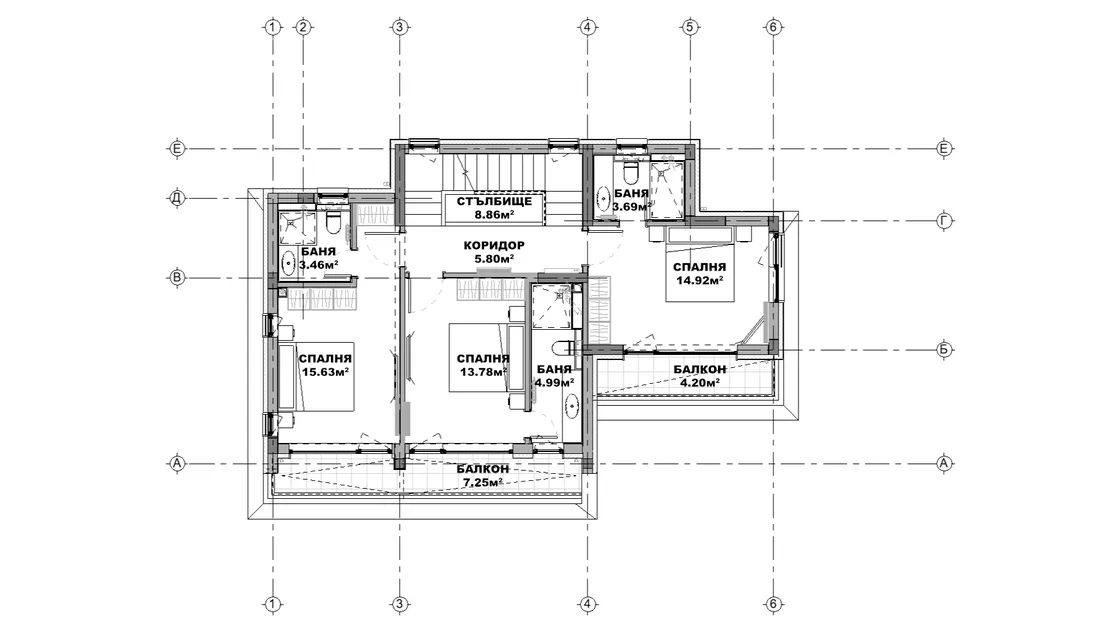 План на втори етаж