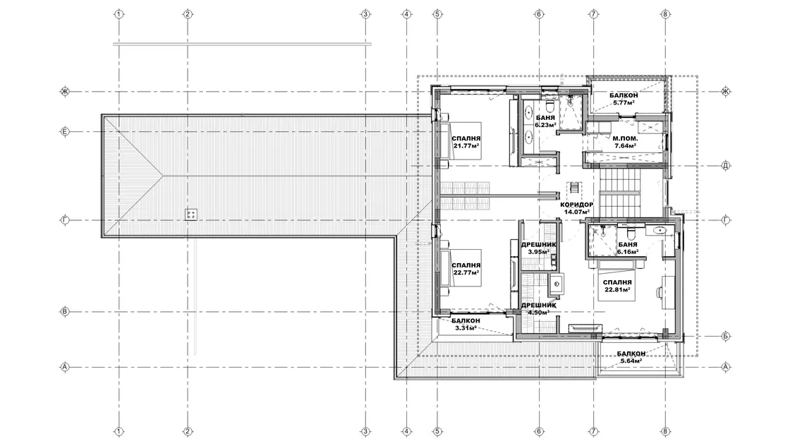 План на втори етаж
