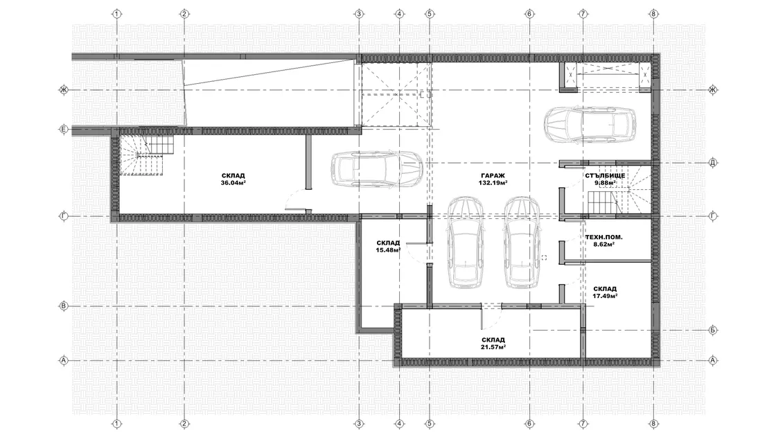План на подземен етаж