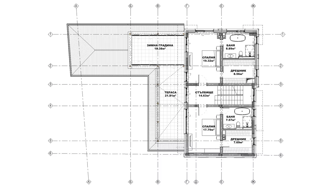 План на втори етаж