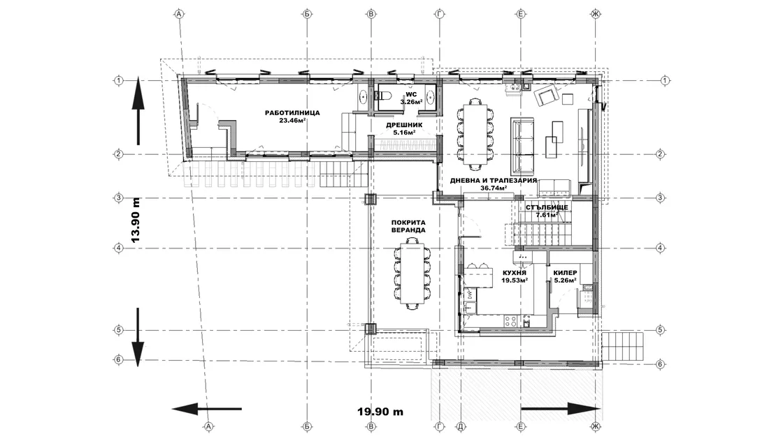 План на първи етаж