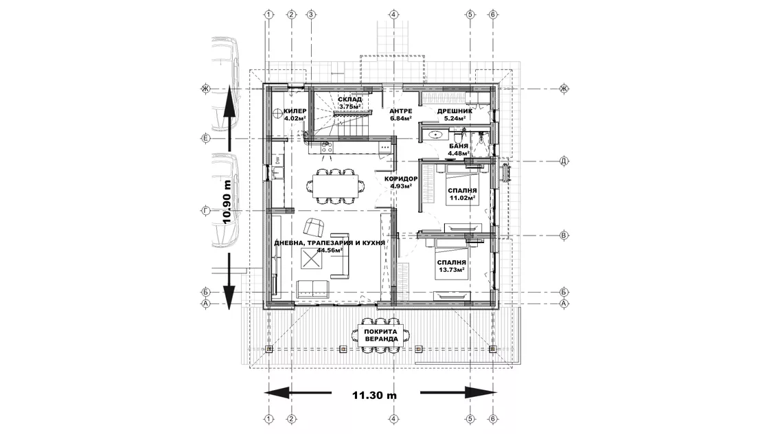 План на първи етаж