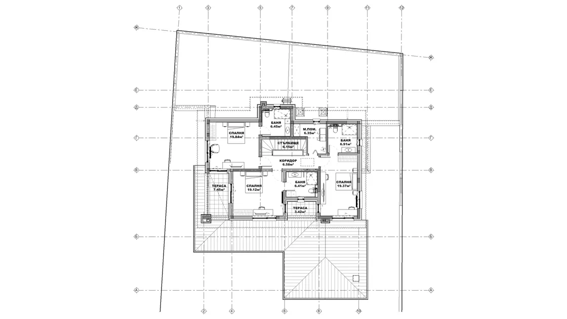 План на втори етаж