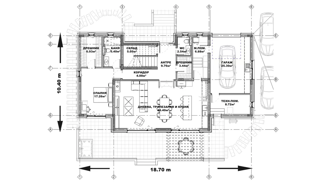 План на първи етаж