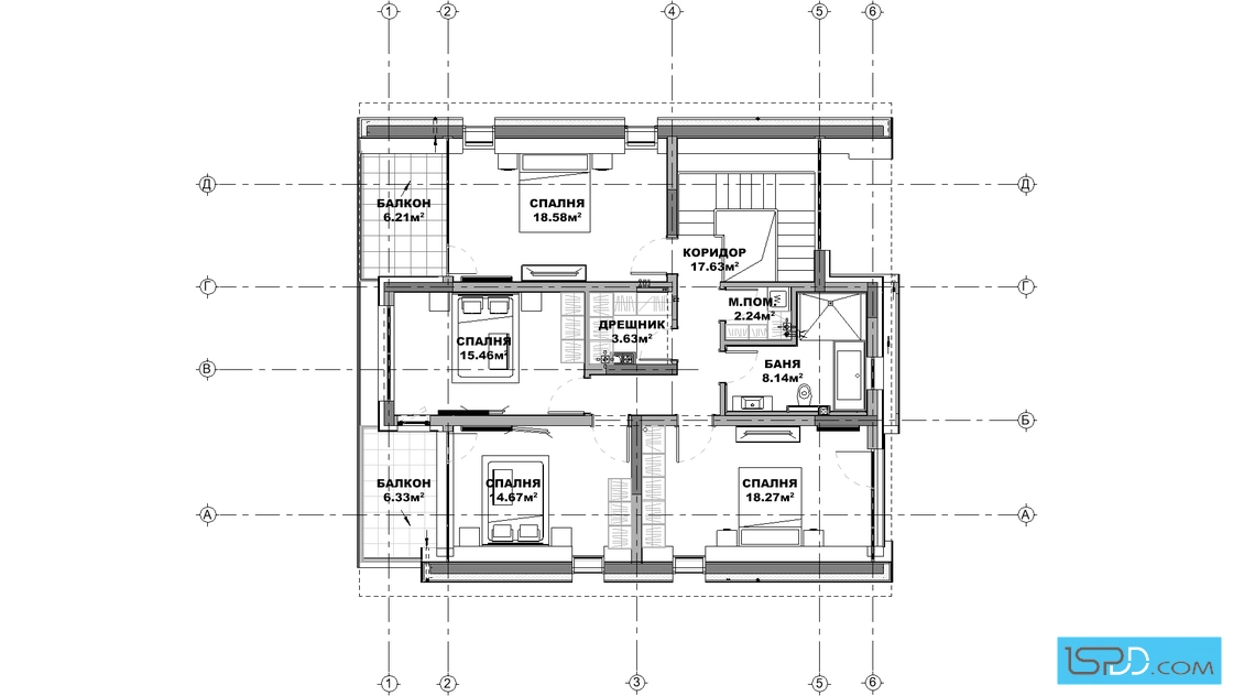 План на втори етаж