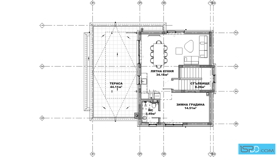 План на трети етаж
