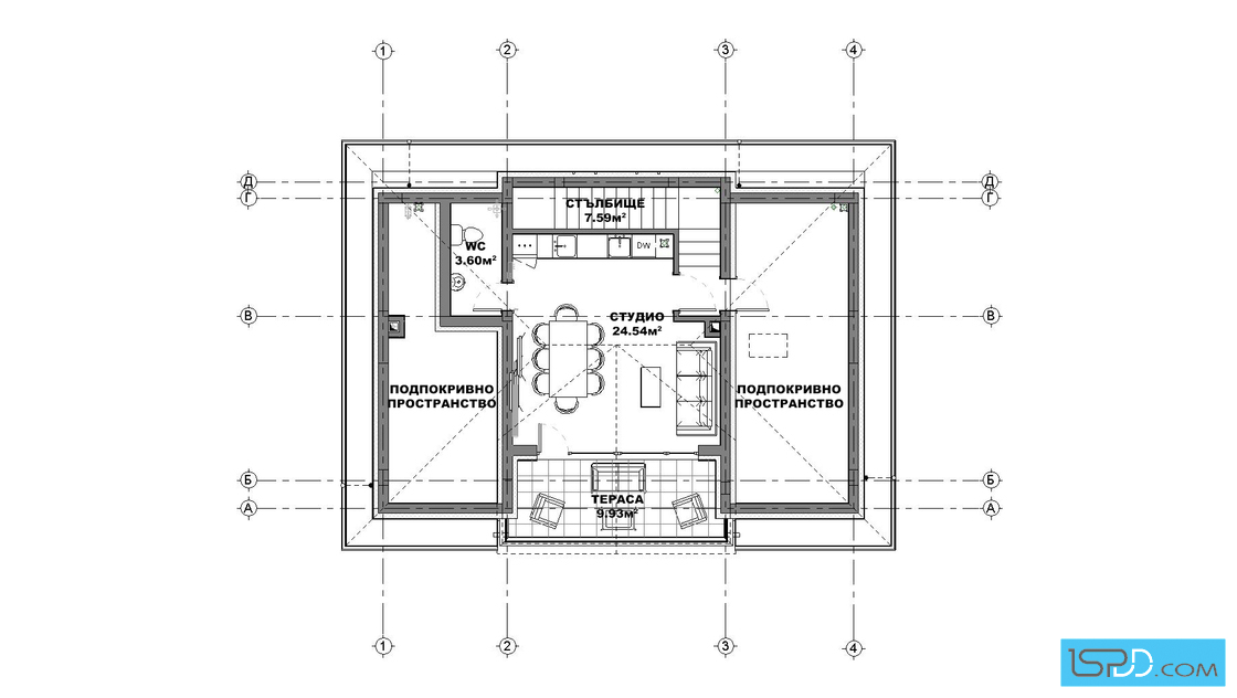 План на трети етаж