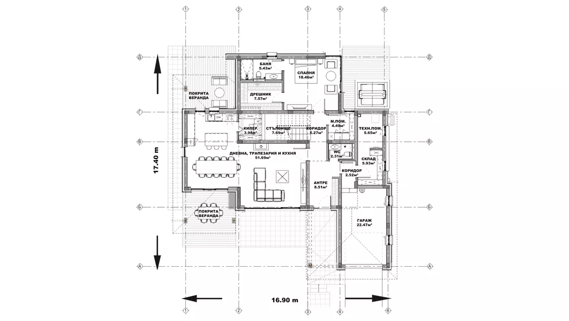 План на първи етаж