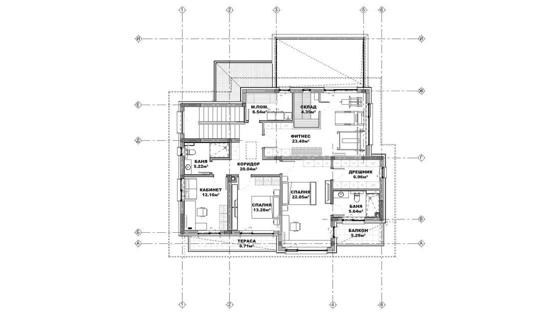План на втори етаж