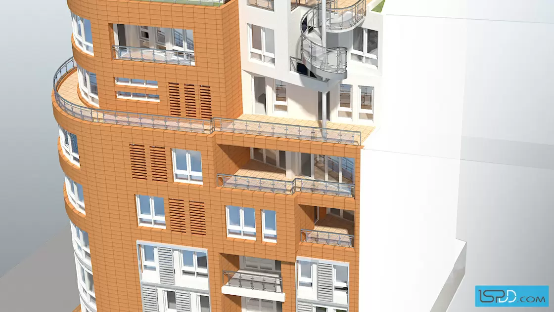 Жилищна сграда с магазини