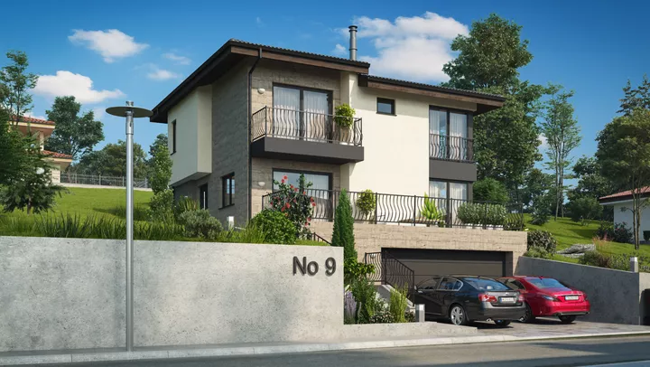 Проект на къща в с. Черни връх