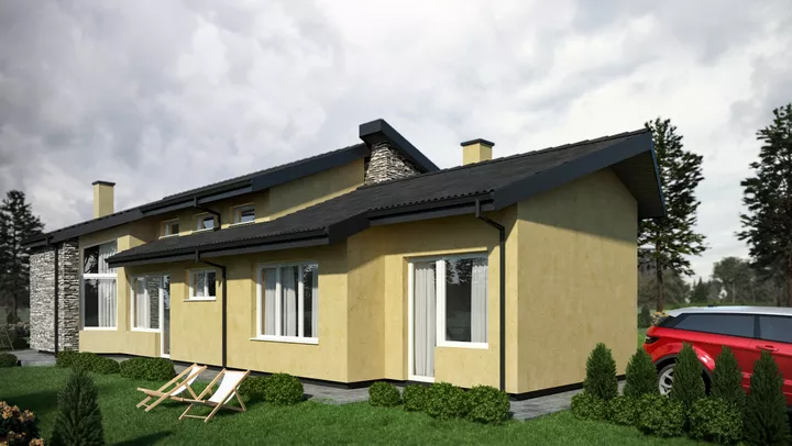 Проект на къща в с. Ветрен