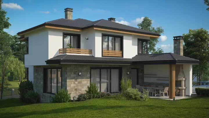 Проект на къща в Косанин дол