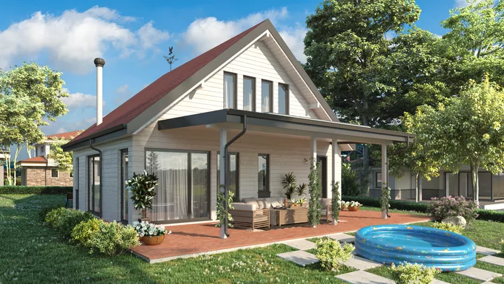 Проект на къща в с. Побит камък