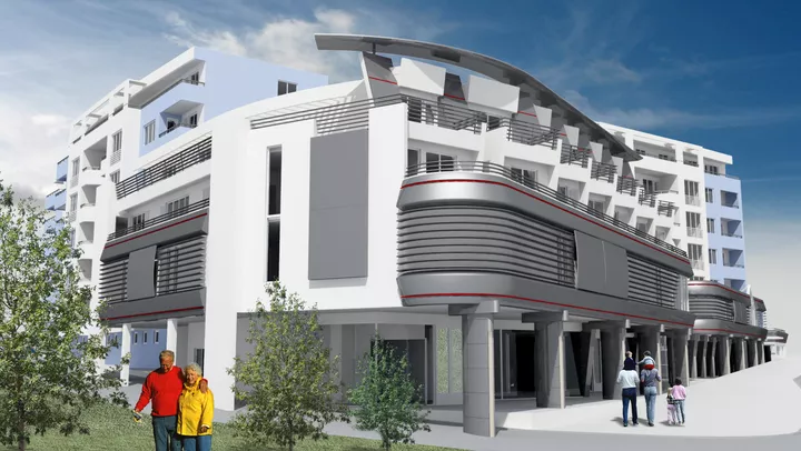 Жилищна група с търговски център