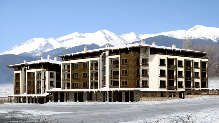 Жилищна сграда с магазини