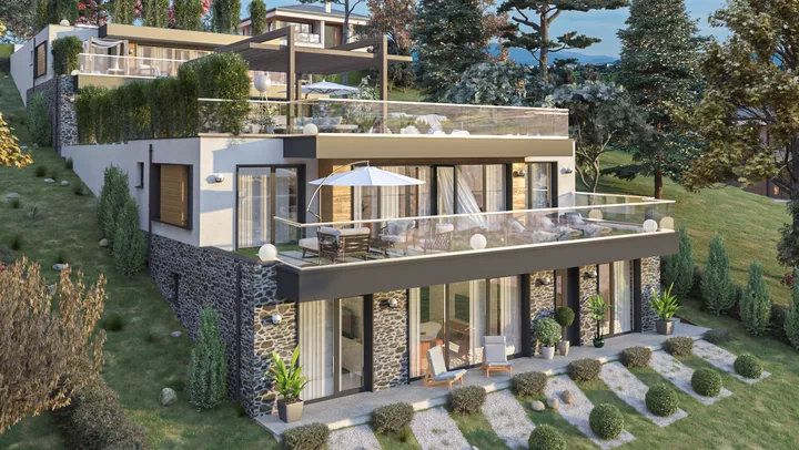 Проект на двуфамилна къща в м. Мала кория