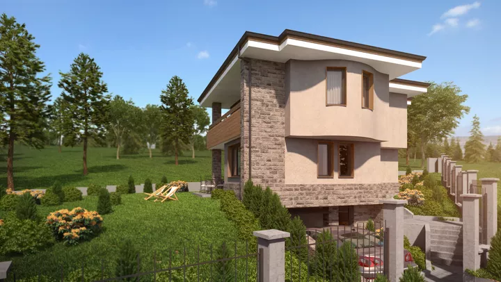 Проект на къща в с. Лозен