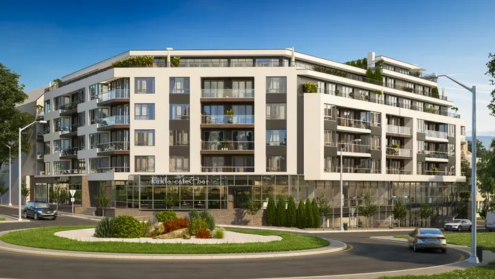 Жилищна сграда с търговски център