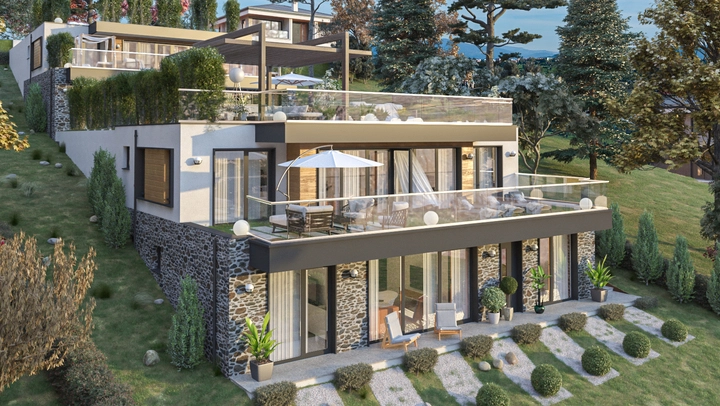 Проект на двуфамилна къща в м. Мала кория