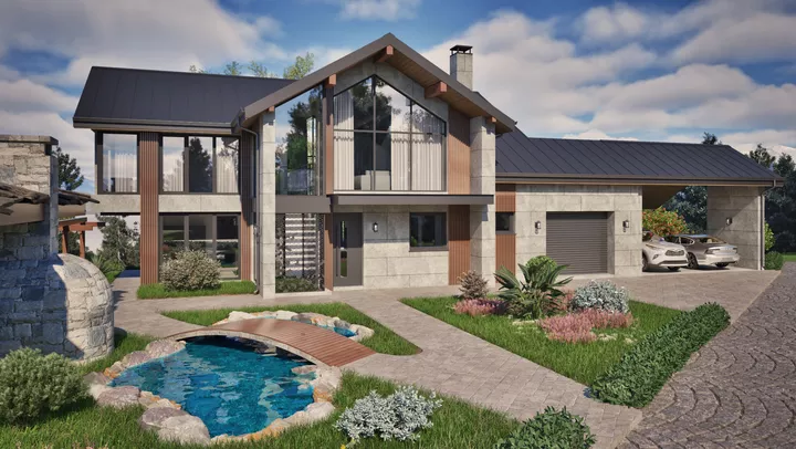 Проект на къща в с. Стар Кръвеник